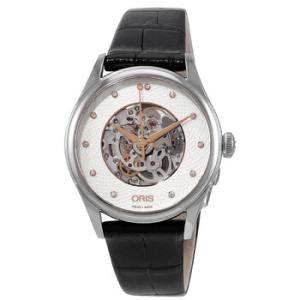 Artelier Automatic Diamond Silver Skeleton Dial Watch 01 560 7724 403107 5 17 64FC
