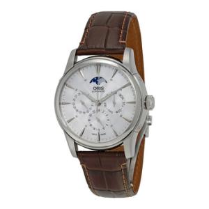 Artelier Complication 2014 Silver Dial Dark Brown Leather Watch 01 781 7703 405107 5 21 70FC