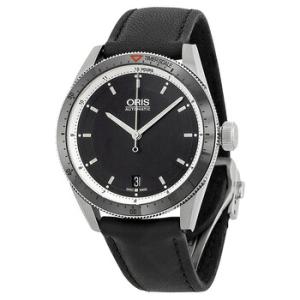 Artix GT Date Black Dial Black Leather Watch 73376714154LS