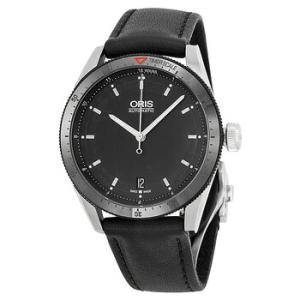Artix GT Date Black Dial Black Leather Watch 73376714434LS