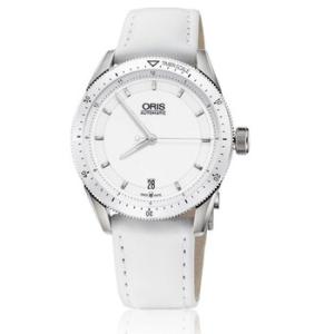 Artix GT Date White Dial White Leather Watch 01 733 7671 415607 5 18 40FC