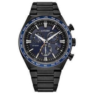Attesa Perpetual Alarm World Time Chronograph Blue Dial Watch CB596766L