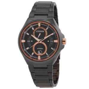 Attesa Quartz Moon Phase Black Dial Watch BU006564E