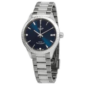 Automatic Blue with 3 Diamonds Dial Watch M123100017