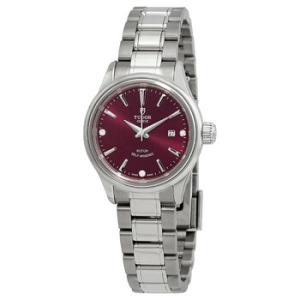 Automatic Burgundy Diamond Dial Watch M121000015