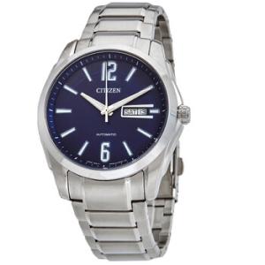 Automatic DayDate Blue Dial Stainless Steel Watch NH749055L