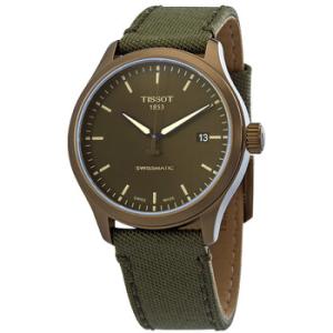 Automatic Kaki Dial Khaki Textile Watch T1164073709100