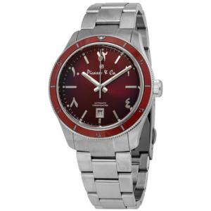 Automatic Red Dial Stainless Steel Watch PWSOR001