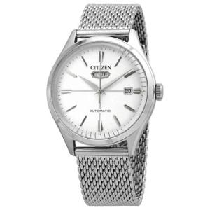 Automatic Silver Dial Stainless Steel Mesh Watch NH839089A