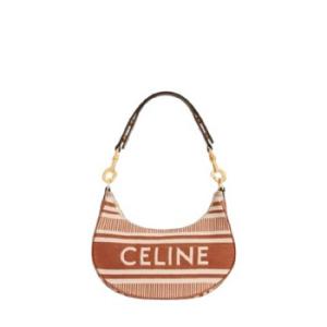 Ava Strap Bag In Striped Textile