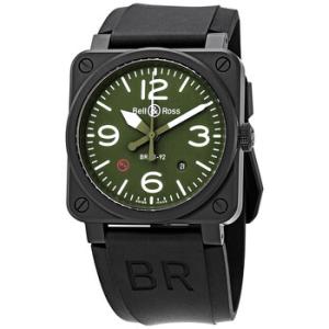 Avaition Automatic Green Khaki Dial Watch BR0392MILCE