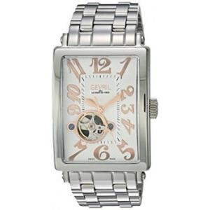 Avenue of Americas Open Heart Automatic White Dial Watch 5070B