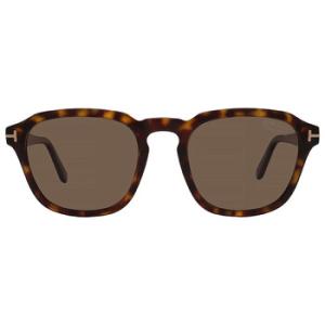 Avery Polarized Brown Square Sunglasses FT0931 52H