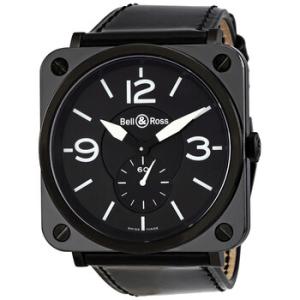 Aviation Black Dial Black Patent Leather Watch BRSBLKBKPAT