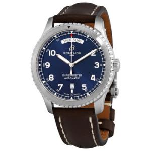 Aviator 8 Automatic Day  Date 41 Blue Dial Watch A45330101C1X6