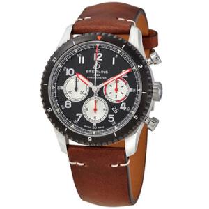 Aviator 8 Chronograph Automatic Black Dial Watch AB01194A1B1X1