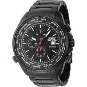 Aviator Chronograph Quartz Black Dial Watch