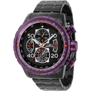 Aviator Chronograph Quartz Black Dial Watch