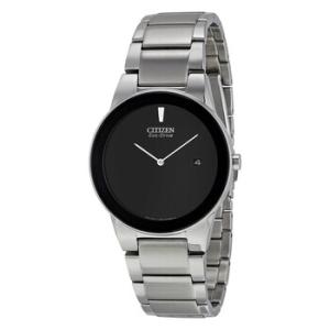 Axiom EcoDrive Black Dial Watch AU106051E
