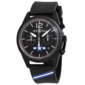 BR 126 Insignia US Chronograph Automatic Black Dial Watch BRV126BLCACOUS