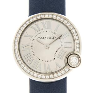 Ballon Blanc De Cartier Quartz Diamond Silver Dial Watch W4BL0003