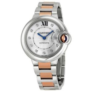 Ballon Bleu Automatic Diamond Rose Gold and Stainless Steel Watch WE902044