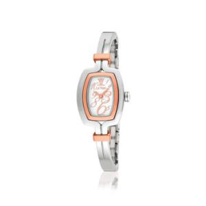 Bangle Quartz White Dial Watch DS488035