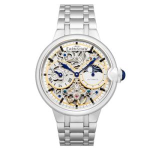 Barallier Sun Moon Dual Time Chronograph Automatic Silver Dial Watch ES824211