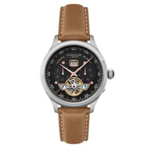 Baron Grand Date Calendar Open Heart Black Dial Watch ES818705