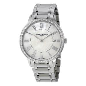 Baume and Mercier Mother of Pearl Dial Diamond Watch MOA10227