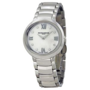 Baume and Mercier Promesse Mother of Pearl Diamond 30mm Watch
