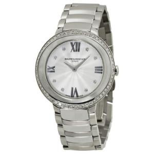 Baume and Mercier Promesse Silver Dial Stainless Steel Watch