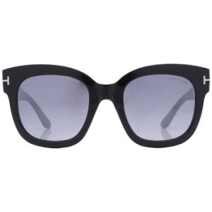 Beatrix Smoke Mirror Cat Eye Sunglasses FT0613 01C