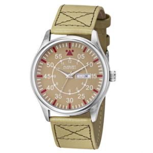 Beige Leather Beige Dial Watch AS8074BK