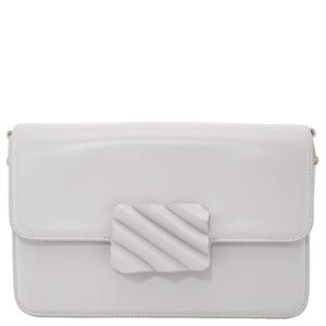 Beige Mini Brick Flap Shoulder Bag