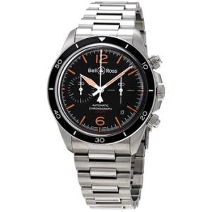 Bell  Ross Vintage V294 Aeronavale Chronograph Automatic Black Dial Watch BRV294HERSTSST