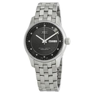 Belluna Automatic Diamond Black Dial Watch M0014311106692
