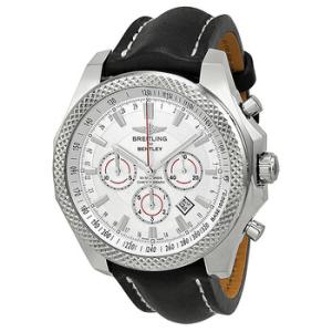 Bentley Barnato Chronograph  Automatic Silver Dial Brown Leather Watch A2536821G734441X