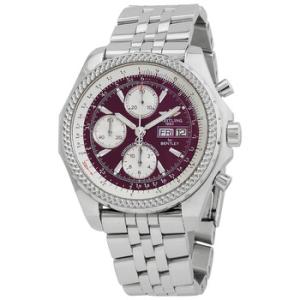 Bentley GT Chronograph Steel Burgundy Watch A1336212K506SS