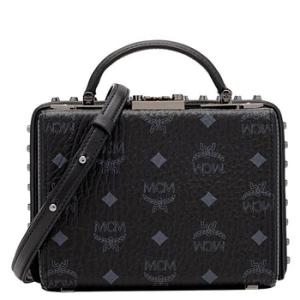 Berlin Visetos Crossbody Bag In Black