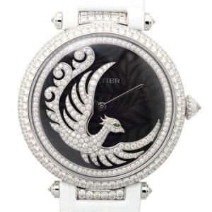 Bestiaire Evol Dun Phoenix Dark Purple Mother of Pearl with Diamonds Feather Dial Watch HPI00633