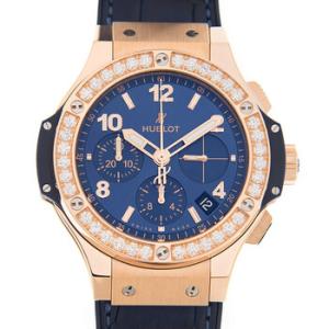 Big Bang Chronograph Automatic Diamond Blue Dial Watch 341.PX.7180.LR.1204