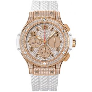 Big Bang White Diamond Dial Automatic 18 Carat Rose Gold Watch 341.PE.9010.RW.1704
