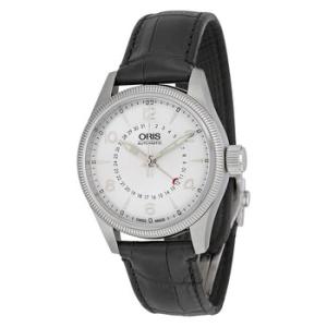 Big Crown Pointer Date Silver Dial Black Leather Watch 01 754 7679 406107 5 20 76FC