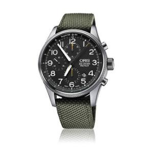 Big Crown Pro Pilot Automatic Chronograph Black Dial Green Nylon Watch 77476994134TS