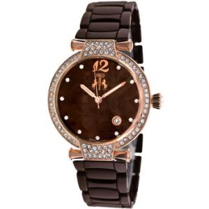 Bijoux Brown Mother of Pearl Dial Watch JV2212