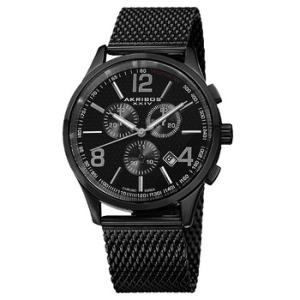 Black Dial Black Ionplated Watch AK719BK