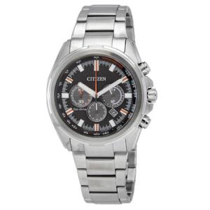Black Dial Chronograph EcoDrive Watch CA422055E