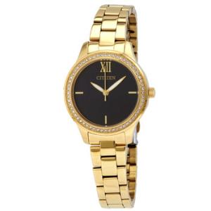 Black Dial Quartz Crystal Watch EL308255E