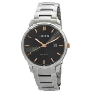 Black Dial Stainless Steel Band Watch Bm697770E